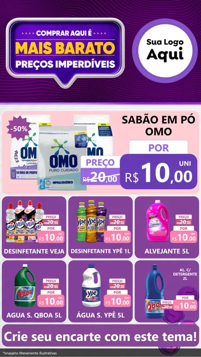 Modelo de Rede Social para Stories com o tema Mais Barato
