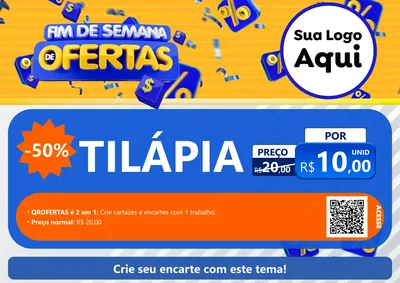Modelo de Cartaz para Cartaz A4 Horizontal