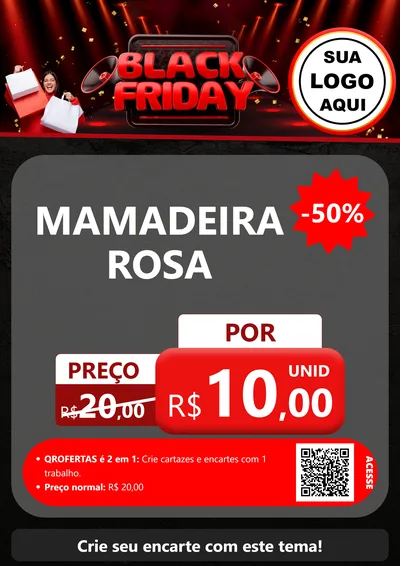 Modelo de Cartaz para Cartaz A4 Vertical com o tema Black Friday para Bebês