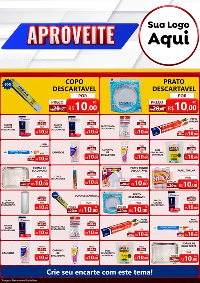 Modelo de Encarte para Encarte A4 Vertical com o tema Aproveite para Embalagens