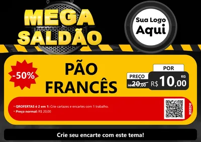 Modelo de Cartaz para Cartaz A4 Horizontal