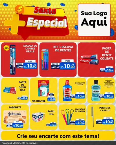 Modelo de Rede Social para Feed Instagram com o tema Sexta Mais Especial para Higiene Pessoal