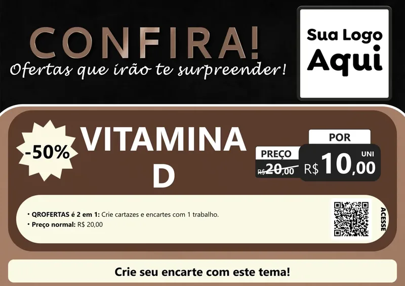 Modelo de Cartaz para Cartaz A4 Horizontal com o tema Confira! Ofertas que irão te surpreender! para Farmácia