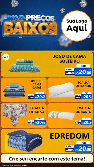 Modelo de TV para TV Vertical com o tema Dia D Preço Baixo para Cama, Mesa e Banho