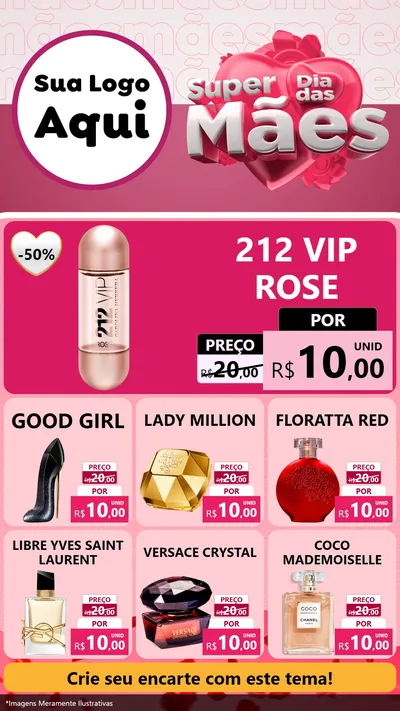 Modelo de Rede Social para Stories com o tema Super Dia Das Mães para Perfumes