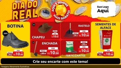 Modelo de TV para TV Horizontal com o tema Dia Do Real para Agropecuária
