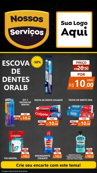 Modelo de Rede Social para Stories com o tema Nossos Serviços para Higiene Pessoal