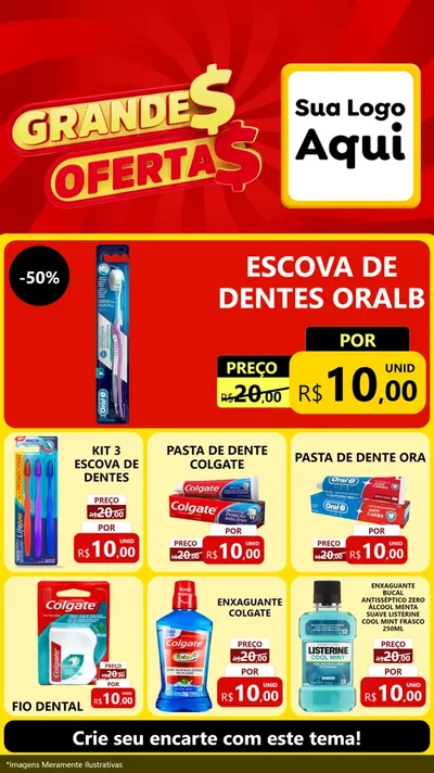 Modelo de Rede Social para Stories com o tema Grandes Ofertas para Higiene Pessoal