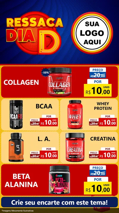 Modelo de TV para TV Vertical com o tema Ressaca Dia D para Suplementos alimentares