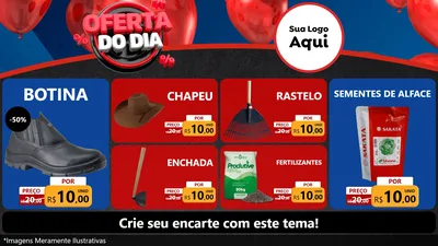 Modelo de TV para TV Horizontal com o tema Oferta do Dia para Agropecuária