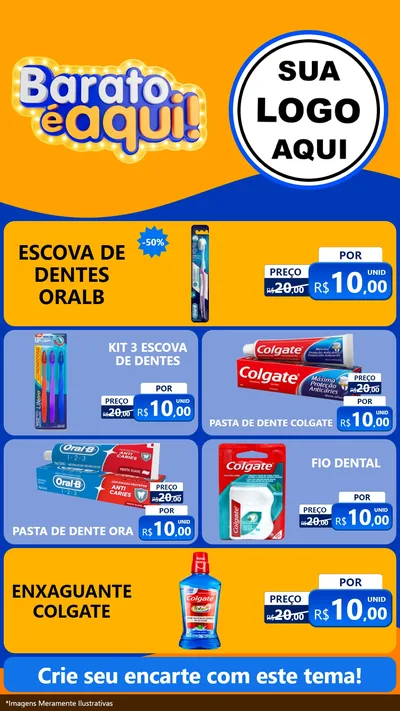 Modelo de TV para TV Vertical com o tema Barato é aqui para Higiene Pessoal