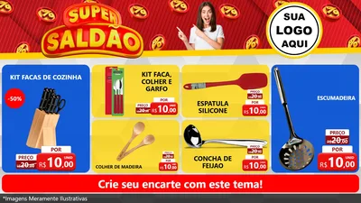 Modelo de TV para TV Horizontal com o tema Super Saldão para Utilidades Domésticas