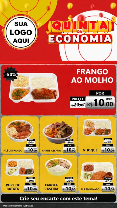 Modelo de Rede Social para Stories com o tema Quinta da Economia para Restaurante