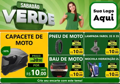 Modelo de Encarte para Encarte A4 Horizontal