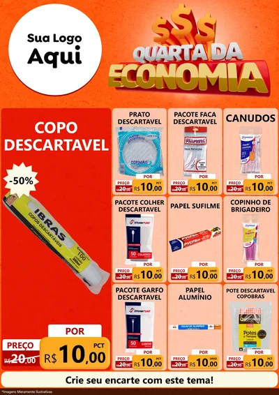Modelo de Encarte para Encarte A4 Vertical