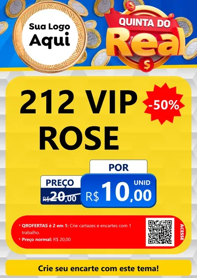 Modelo de Cartaz para Cartaz A4 Vertical com o tema Quinta do Real para Perfumes