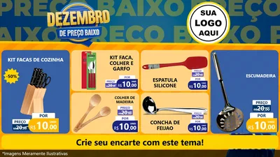 Modelo de TV para TV Horizontal com o tema Dezembro de Preço Baixo para Utilidades Domésticas