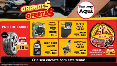 Modelo de TV para TV Horizontal com o tema Grandes Ofertas - Autopeças para Auto peças