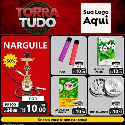 Modelo de Rede Social para Feed Facebook com o tema Torra Tudo para Tabacaria