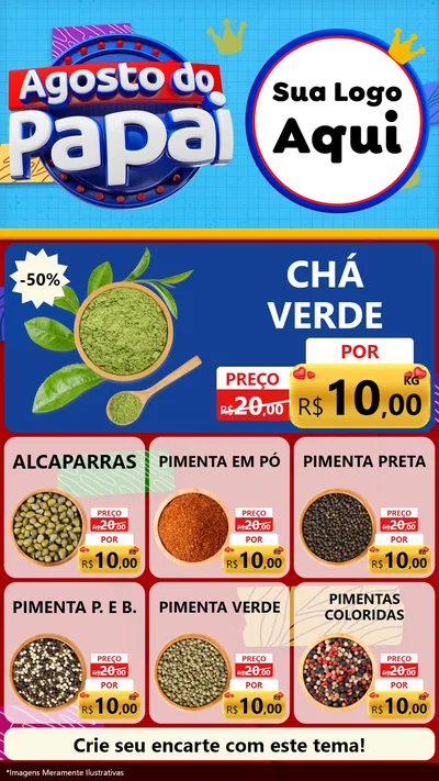 Modelo de Rede Social para Stories com o tema Agosto do Papai para Produtos Naturais