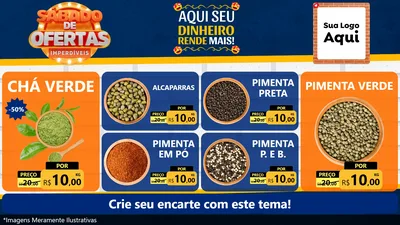 Modelo de TV para TV Horizontal com o tema Sábado de Ofertas Imperdíveis para Produtos Naturais