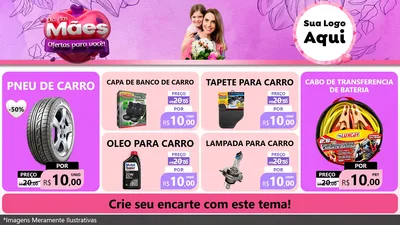 Modelo de TV para TV Horizontal com o tema Dia das Mães Ofertas para Você! para Auto peças