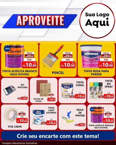 Modelo de Rede Social para Feed Instagram com o tema Aproveite para Tintas e Ferramentas