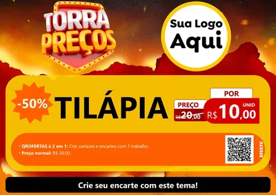 Modelo de Cartaz para Cartaz A4 Horizontal