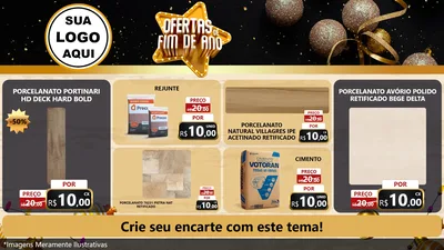 Modelo de TV para TV Horizontal com o tema Ofertas de Fim de Ano para Pisos e revestimentos