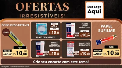 Modelo de TV para TV Horizontal com o tema Ofertas Irresistíveis! para Embalagens