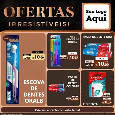 Modelo de Rede Social para Feed Facebook com o tema Ofertas Irresistíveis! para Higiene Pessoal