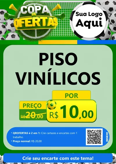 Modelo de Cartaz para Cartaz A4 Vertical com o tema Copa De Ofertas para Material para Construção