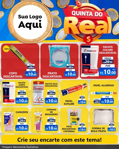 Modelo de Rede Social para Feed Instagram com o tema Quinta do Real para Embalagens