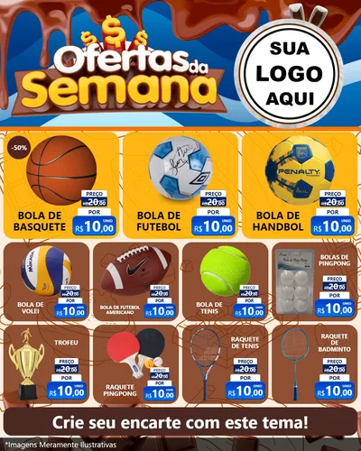 Modelo de Rede Social para Feed Instagram com o tema Ofertas da Semana - Páscoa para Artigos Esportivos