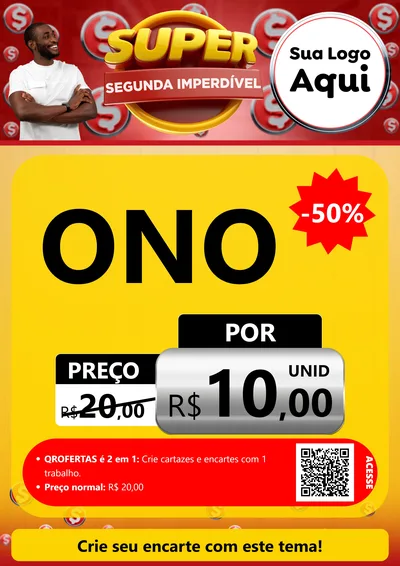 Modelo de Cartaz para Cartaz A4 Vertical com o tema Super Segunda Imperdível para Óticas