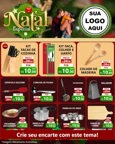 Modelo de Rede Social para Feed Instagram com o tema Natal Especial para Utilidades Domésticas