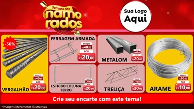 Modelo de TV para TV Horizontal com o tema Semana dos namorados para Ferragens