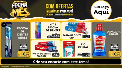 Modelo de TV para TV Horizontal com o tema Fecha Mês para Higiene Pessoal