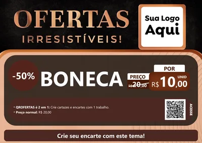 Modelo de Cartaz para Cartaz A4 Horizontal com o tema Ofertas Irresistíveis! para Brinquedos