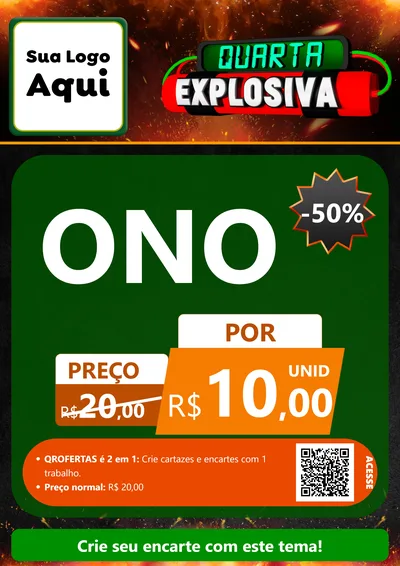Modelo de Cartaz para Cartaz A4 Vertical com o tema Quarta Explosiva para Óticas