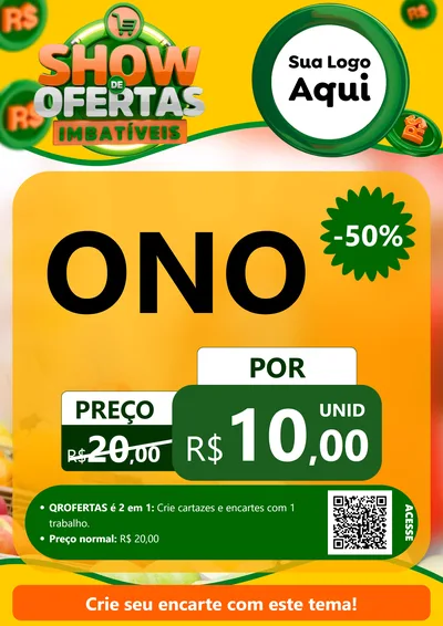 Modelo de Cartaz para Cartaz A4 Vertical com o tema Show de Ofertas Imbatíveis para Óticas