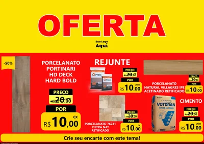 Modelo de Encarte para Encarte A4 Horizontal