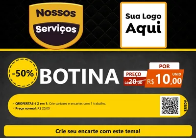 Modelo de Cartaz para Cartaz A4 Horizontal com o tema Nossos Serviços para Agropecuária