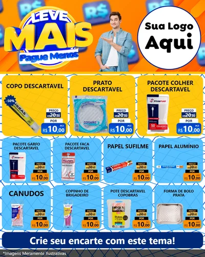 Modelo de Rede Social para Feed Instagram com o tema Leve Mais, Pague Menos para Embalagens