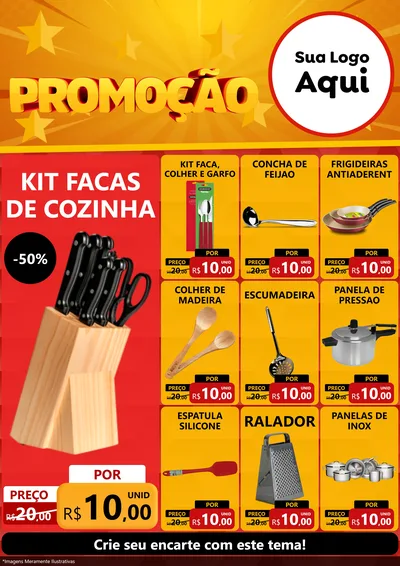 Modelo de Encarte para Encarte A4 Vertical com o tema Promoção para Utilidades Domésticas