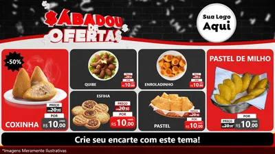Modelo de TV para TV Horizontal com o tema Sabadou de Ofertas para Salgadaria