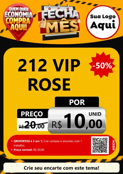 Modelo de Cartaz para Cartaz A4 Vertical com o tema Fecha Mês para Perfumes