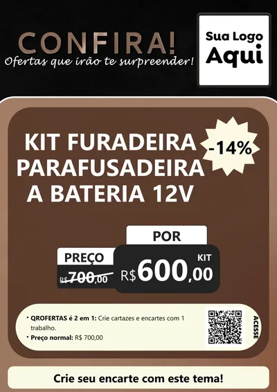 Modelo de Cartaz para Cartaz A4 Vertical com o tema Confira! Ofertas que irão te surpreender! para Maquinas e Ferramentas