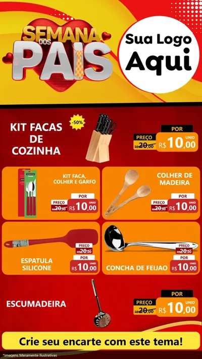 Modelo de TV para TV Vertical com o tema Semana Dos Pais para Utilidades Domésticas