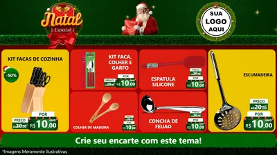 Modelo de TV para TV Horizontal com o tema Natal Especial para Utilidades Domésticas
